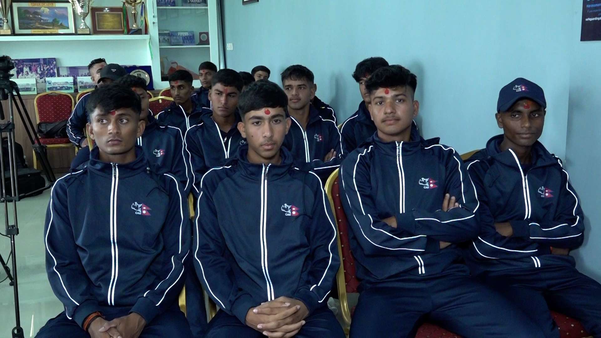 एसीसी मेन्स यू–१६ इस्ट जोन कप खेल्ने नेपाली टोलीको विदाइ