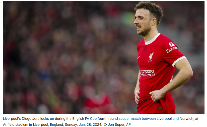 Liverpool's football star Diogo Jota, 28, dies in car crash in Spain