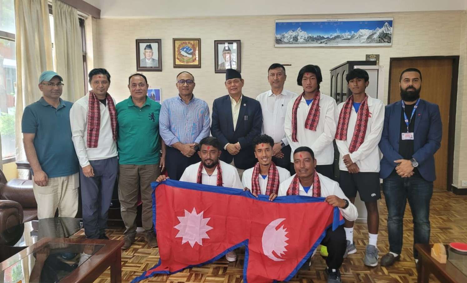 डेभिस कपमा सहभागिताका लागि नेपाली टेनिस टोली मलेसिया प्रस्थान गर्दै: अन्तर्राष्ट्रिय मञ्चमा चुनौती पेश गर्ने तयारी