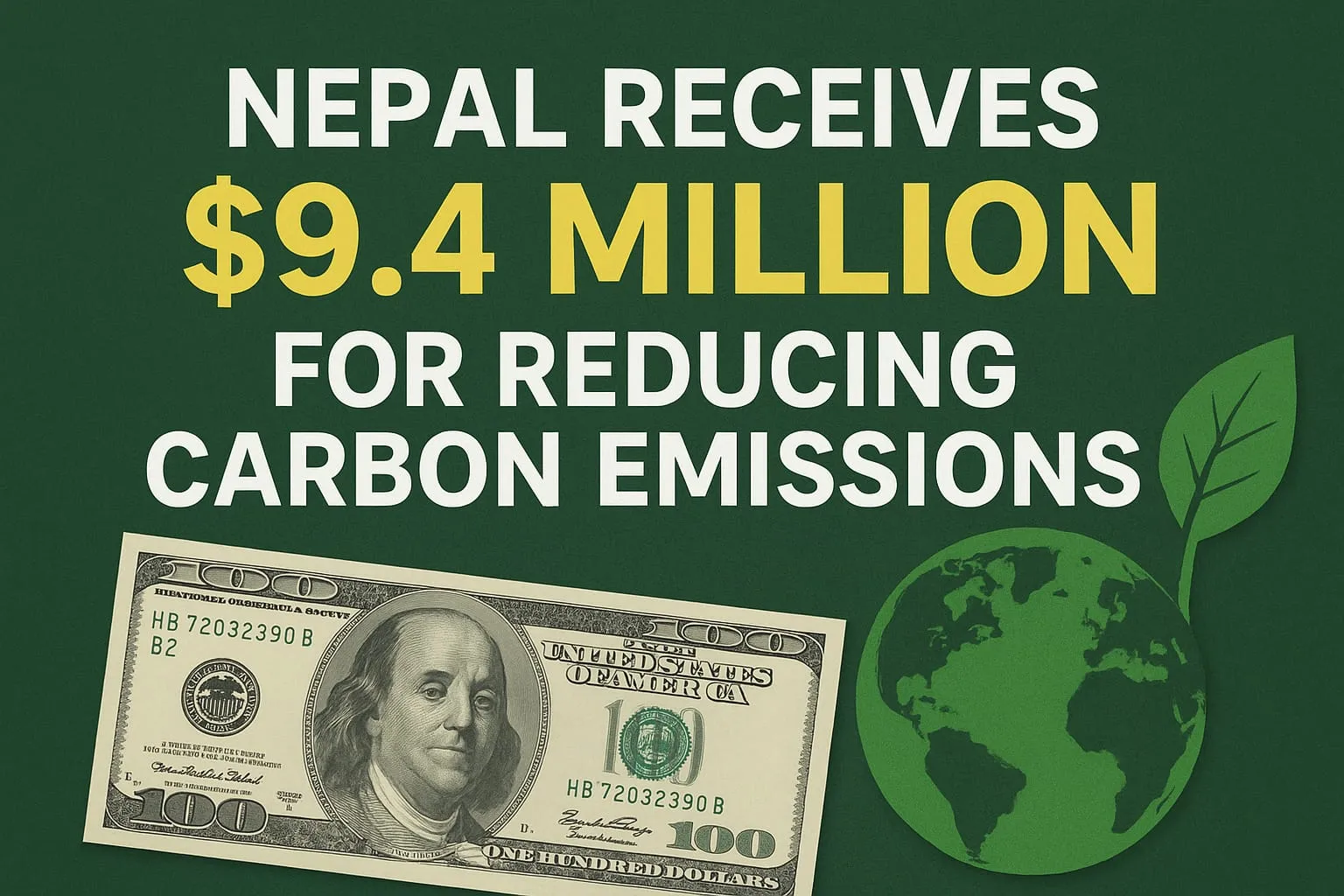 Nepal receives $9.4 million for reducing carbon emissions