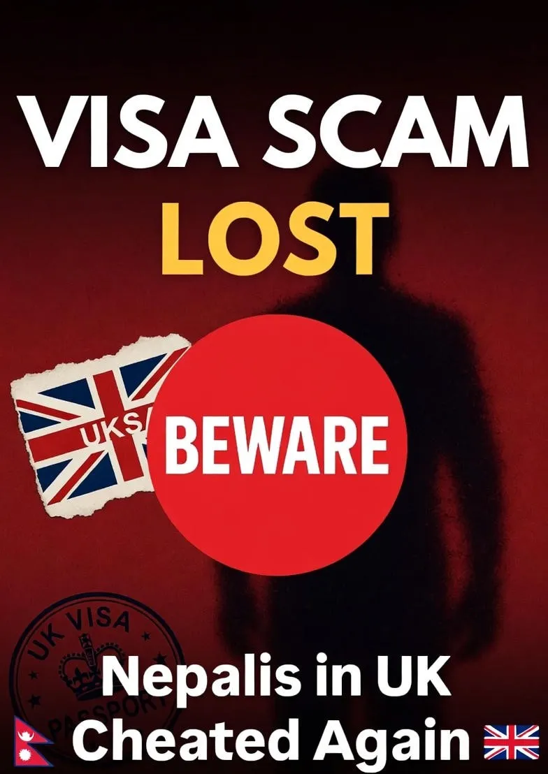 Another Nepali community in the UK hit by “Sponsor Visa” scam, Three victims lose a combined 84 lakh rupees