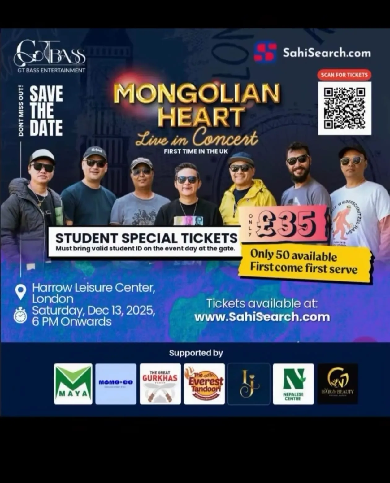 "Mongolian Heart" Live in Concert in the UK for the First Time, Special Student Tickets Available