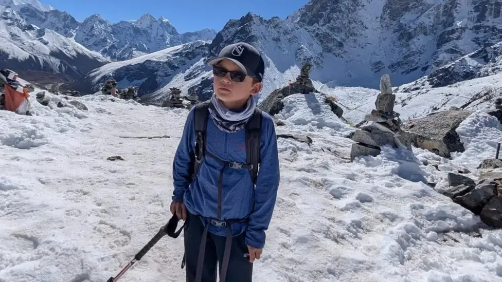 9-year-old Rio from England completes trek to Everest Bases Camp