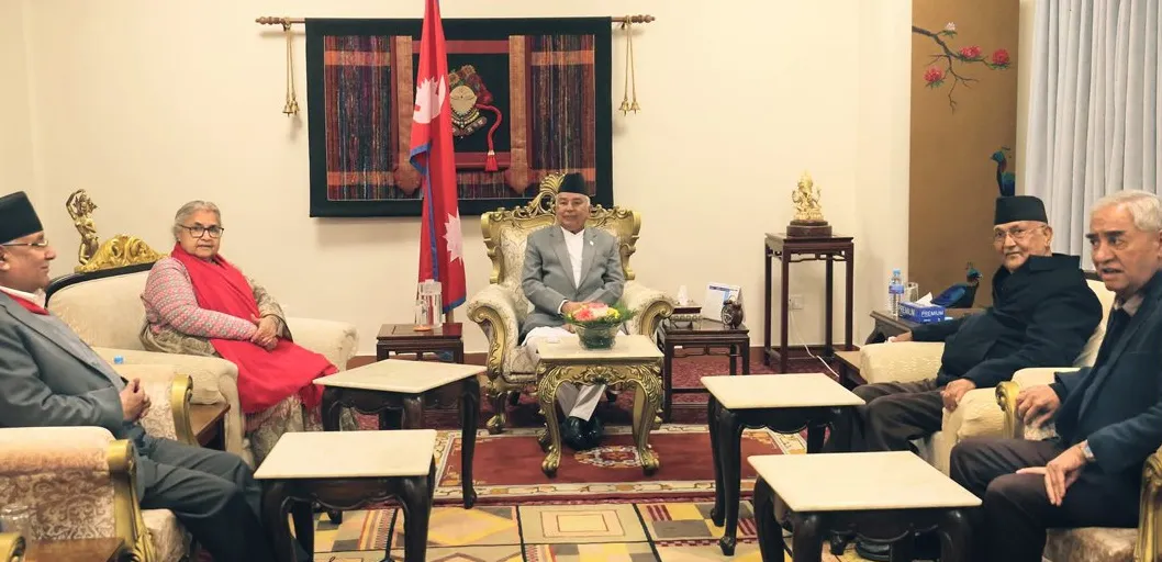फागुन २१ को निर्वाचन सार्नेबारे राष्ट्रपति निवासमा छलफल, नयाँ मिति कहिले ?
