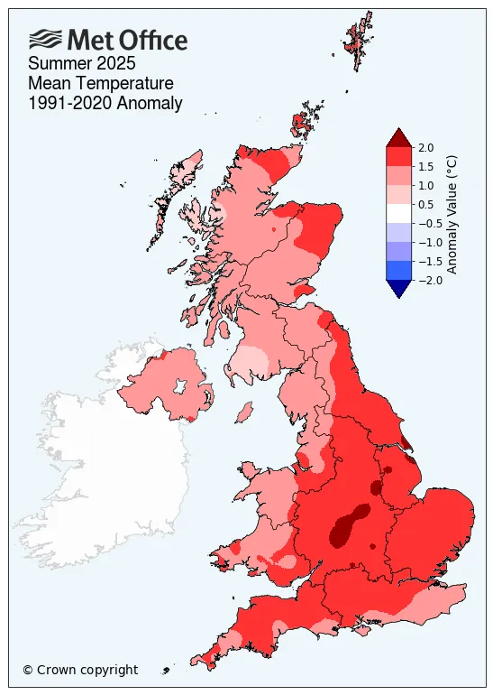 ‘2025 to be the UK’s hottest year on record’