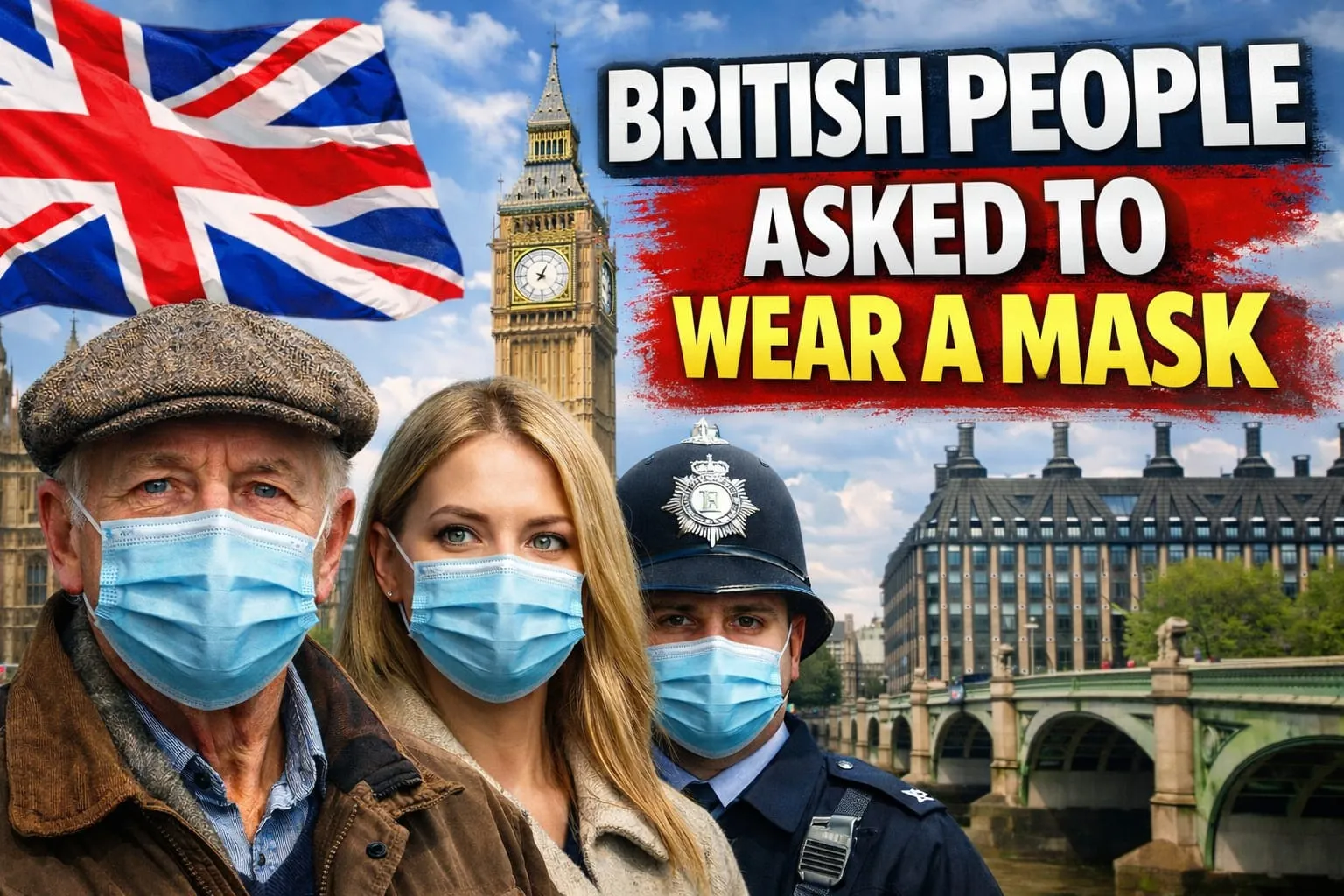 British people asked to wear a mask