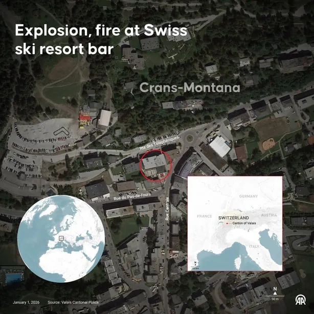 Around 40 people killed in fire at Swiss ski resort bar