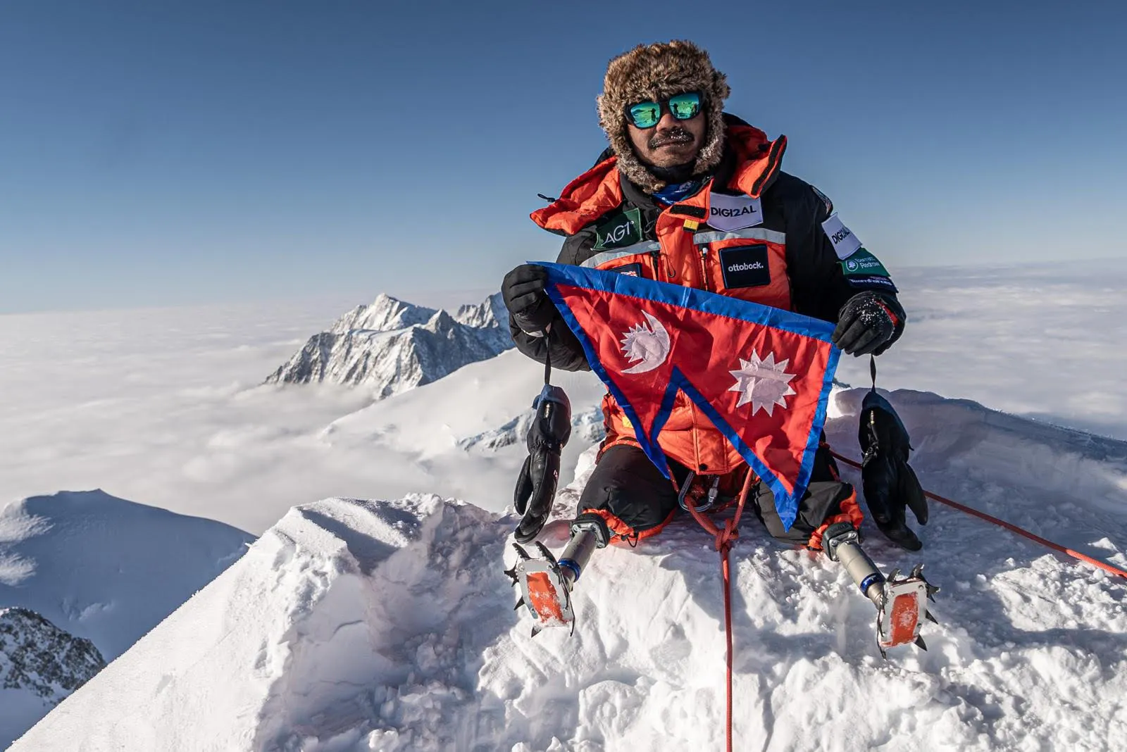 Hari Budha Magar completes the seven summit challenge