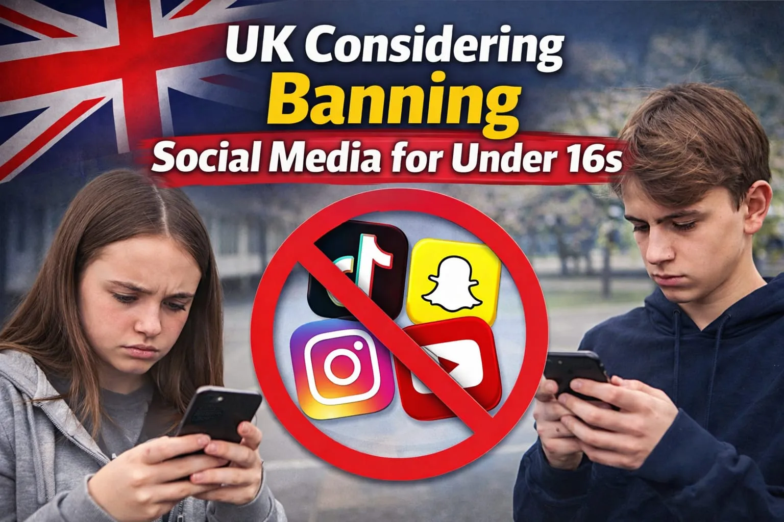 UK consulting on banning social media  for under 16s