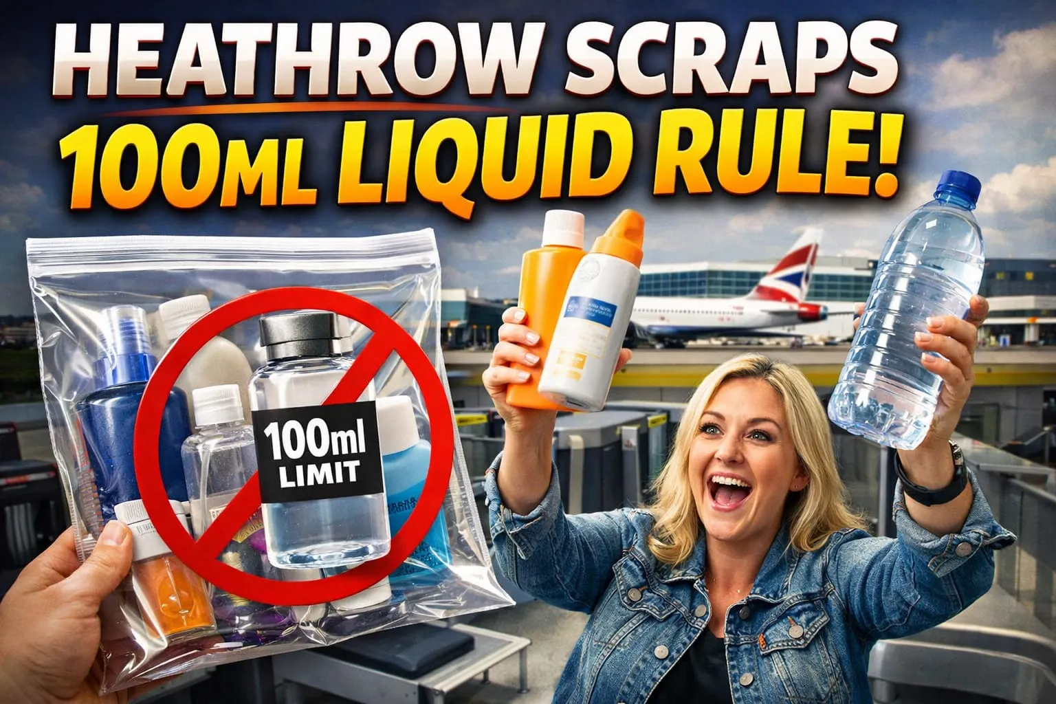 Heathrow scarps the 100 ml liquid rule