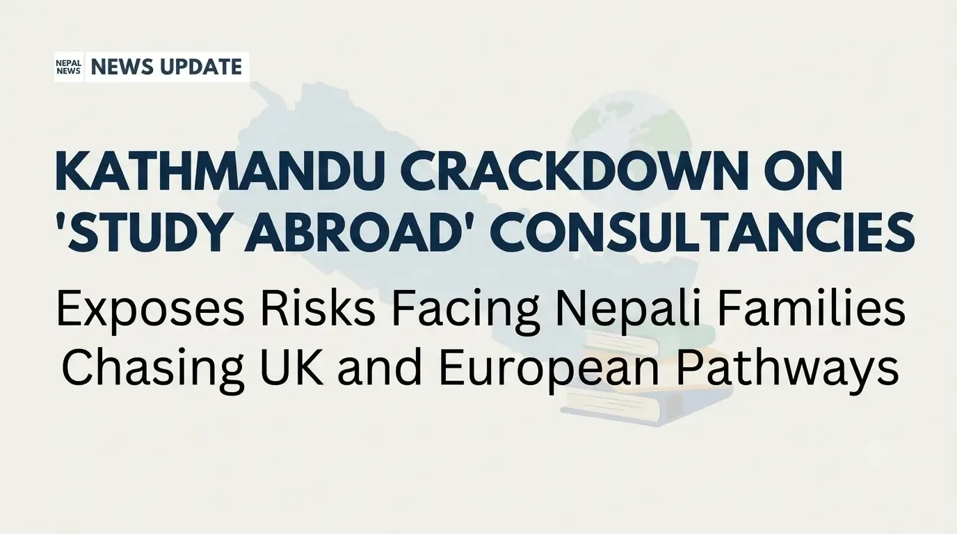 Kathmandu Crackdown on "Study Abroad" Consultancies Exposes Risks Facing Nepali Families Chasing UK and European Pathways
