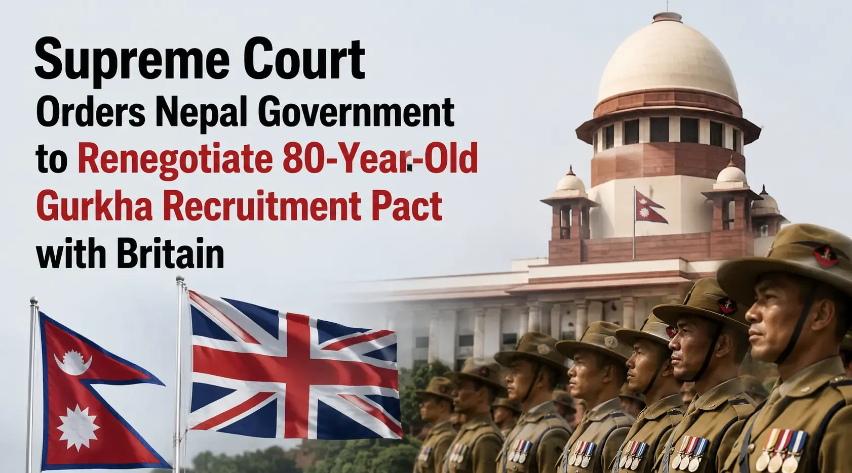 Supreme Court Orders Nepal Government to Renegotiate 80-Year-Old Gurkha Recruitment Pact with Britain